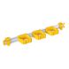 Set toolflex ONE koľajnica 54 cm + 3ks držiak - Set toolflex One 54cm+3ks žltý - Toolflex ONE 